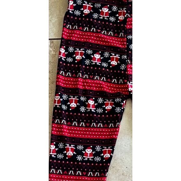 3/$15 Santa/Christmas Holiday Winter Print Patterned Leggings Lounge Pants S - Picture 4 of 4